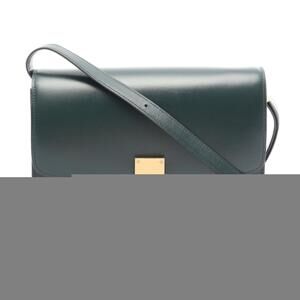 Celine Classic Crossbody Box Bag flap pushlock Green